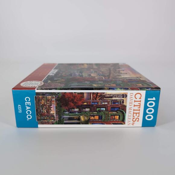 Ceaco 1000 Piece "Cities" by David MacLean Jigsaw Puzzle with Poster - GUC - Picture 6 of 12